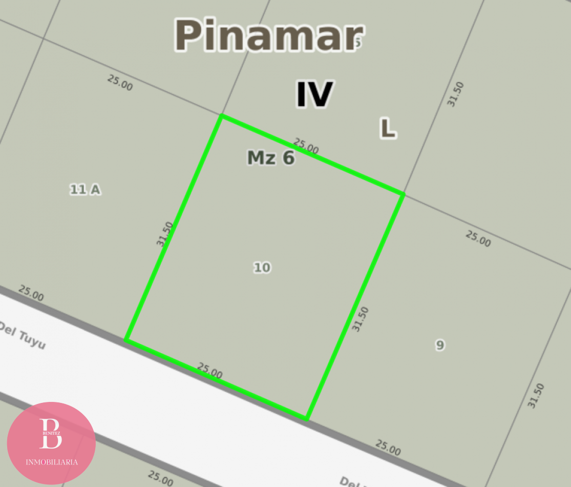 Lote Multifamiliar Pinamar Centro 800m2