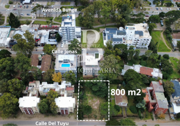 LOTE MULTIFAMILIAR 800M2 En pleno centro de Pinamar